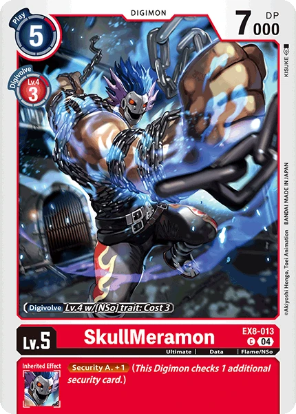 Digimon Card Game Sammelkarte EX8-013 SkullMeramon