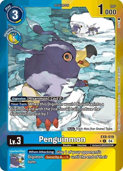 Digimon Card Game Sammelkarte EX8-019 Penguinmon alternatives Artwork 1