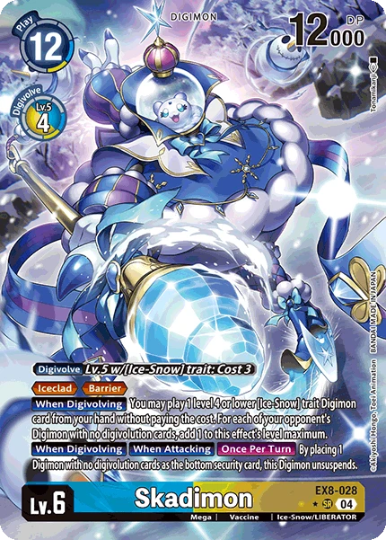 Digimon Card Game Sammelkarte EX8-028 Skadimon alternatives Artwork 1