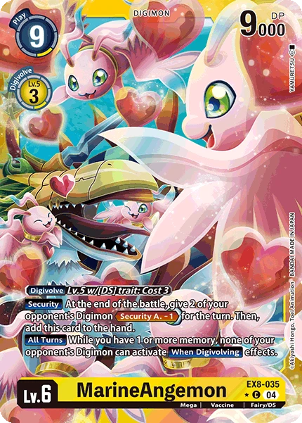 Digimon Card Game Sammelkarte EX8-035 MarineAngemon alternatives Artwork 1