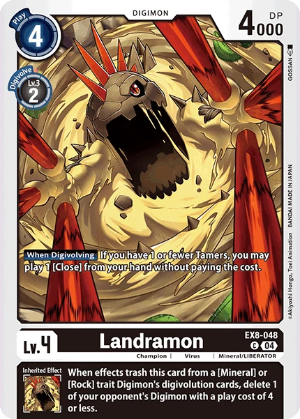 Digimon Card Game Sammelkarte EX8-048 Landramon