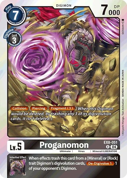 Digimon Card Game Sammelkarte EX8-051 Proganomon