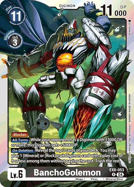 Digimon Card Game Sammelkarte EX8-053 BanchoGolemon