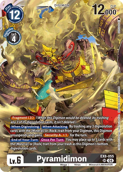 Digimon Card Game Sammelkarte EX8-055 Pyramidimon