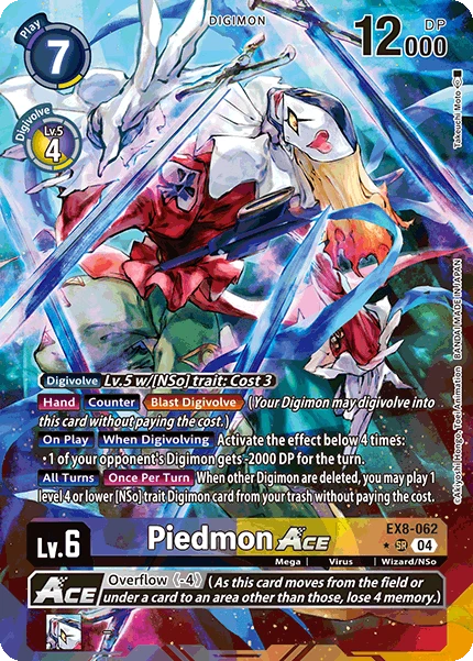 Digimon Card Game Sammelkarte EX8-062 Piedmon ACE alternatives Artwork 1