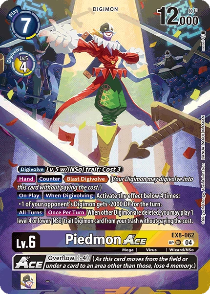 Digimon Card Game Sammelkarte EX8-062 Piedmon ACE alternatives Artwork 2