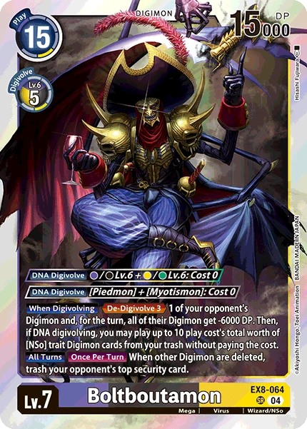 Digimon Card Game Sammelkarte EX8-064 Boltboutamon