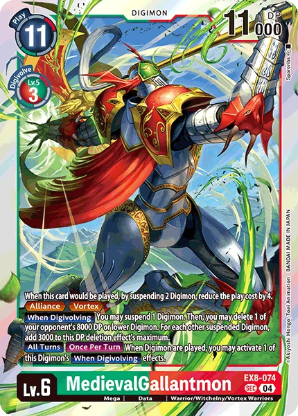 Digimon Card Game Sammelkarte EX8-074 MedievalGallantmon