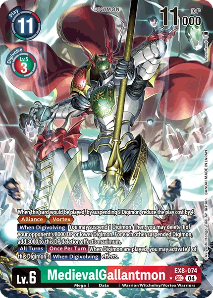 Digimon Card Game Sammelkarte EX8-074 MedievalGallantmon alternatives Artwork 1