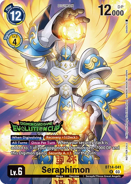 Digimon Card Game Sammelkarte BT14-041 Seraphimon alternatives Artwork 4