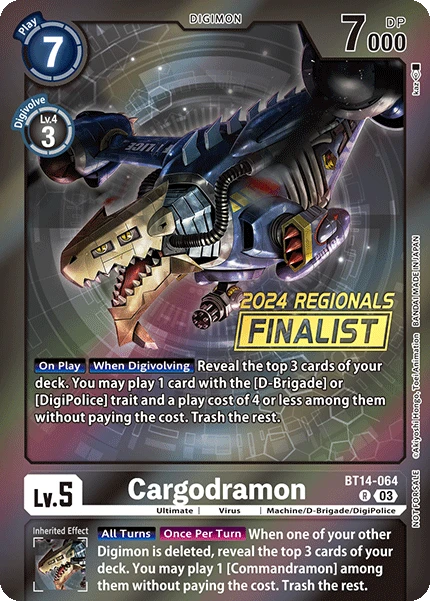 Digimon Card Game Sammelkarte BT14-064 Cargodramon alternatives Artwork 2