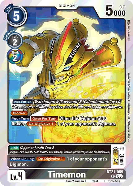Digimon Card Game Sammelkarte BT21-059 Timemon