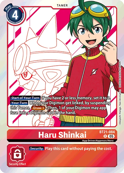 Digimon Card Game Sammelkarte BT21-084 Haru Shinkai