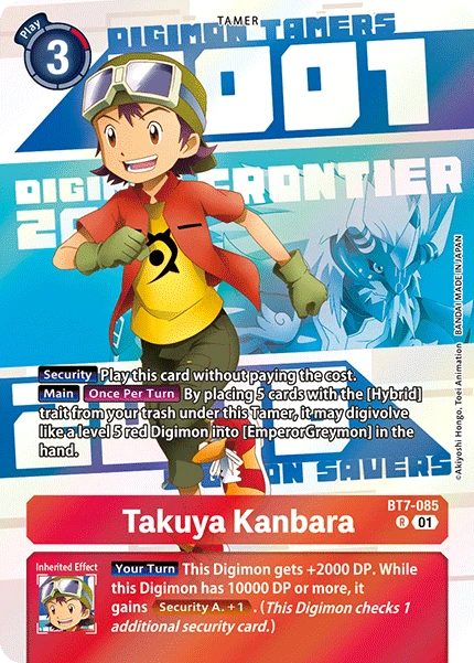Digimon Card Game Sammelkarte BT7-085 Takuya Kanbara alternatives Artwork 3
