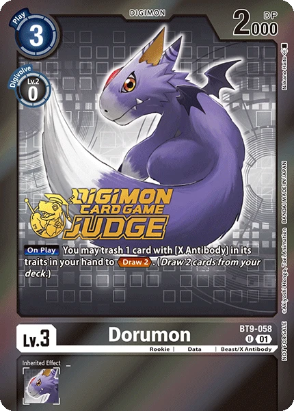 Digimon Card Game Sammelkarte BT9-058 Dorumon alternatives Artwork 2