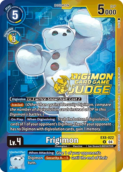 Digimon Card Game Sammelkarte EX8-022 Frigimon alternatives Artwork 1