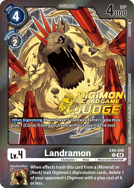 Digimon Card Game Sammelkarte EX8-048 Landramon alternatives Artwork 2