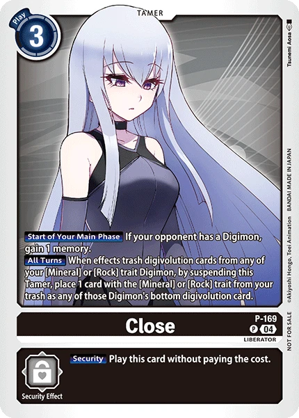 Digimon Card Game Sammelkarte P-169 Close