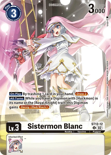 Digimon Card Game Sammelkarte ST12-12 Sistermon Blanc alternatives Artwork 3