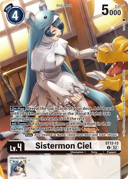 Digimon Card Game Sammelkarte ST12-13 Sistermon Ciel alternatives Artwork 2