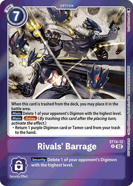 Digimon Card Game Sammelkarte ST14-12 Rivals' Barrage alternatives Artwork 1