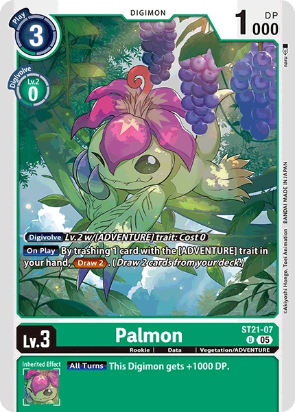 Digimon Card Game Sammelkarte ST21-07 Palmon