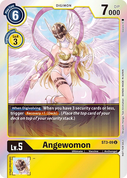 Digimon Card Game Sammelkarte ST3-09 Angewomon alternatives Artwork 2