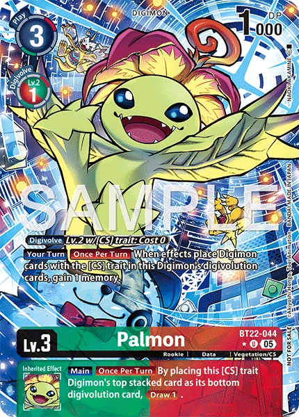 Digimon Card Game Sammelkarte BT22-044 Palmon alternatives Artwork 1