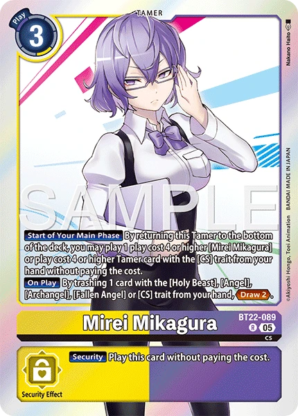 Digimon Card Game Sammelkarte BT22-089 Mirei Mikagura