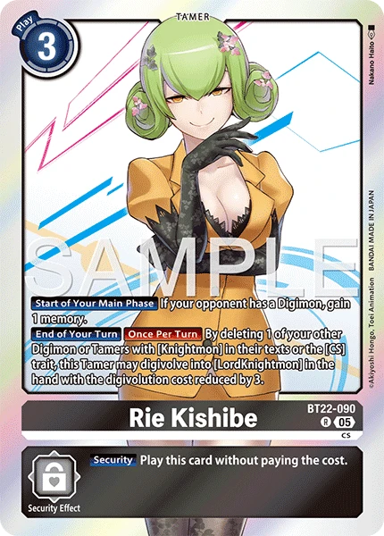 Digimon Card Game Sammelkarte BT22-090 Rie Kishibe