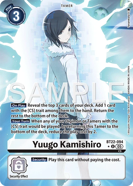 Digimon Card Game Sammelkarte BT22-094 Yuugo Kamishiro alternatives Artwork 1