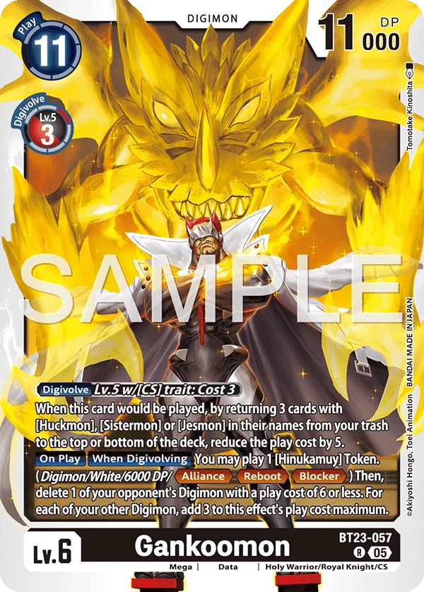 Digimon Card Game Sammelkarte BT23-057 Gankoomon