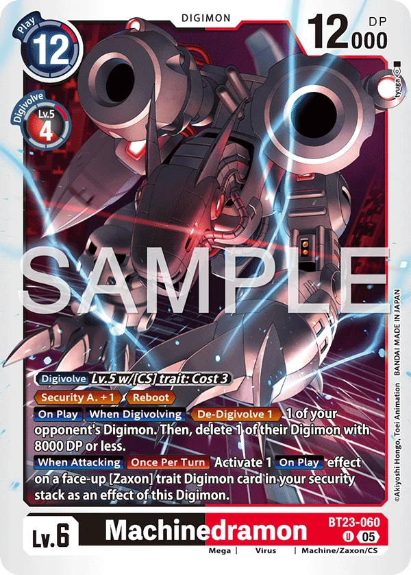 Digimon Card Game Sammelkarte BT23-060 Machinedramon