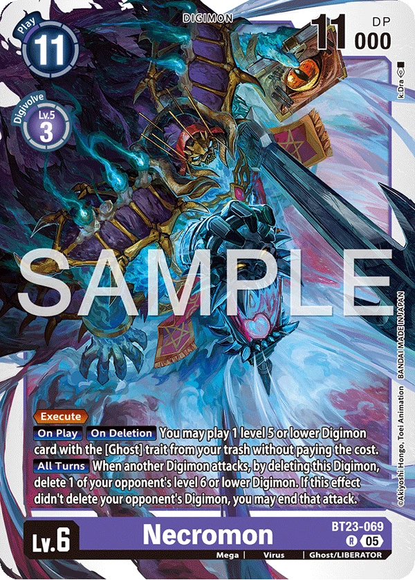 Digimon Card Game Sammelkarte BT23-069 Necromon