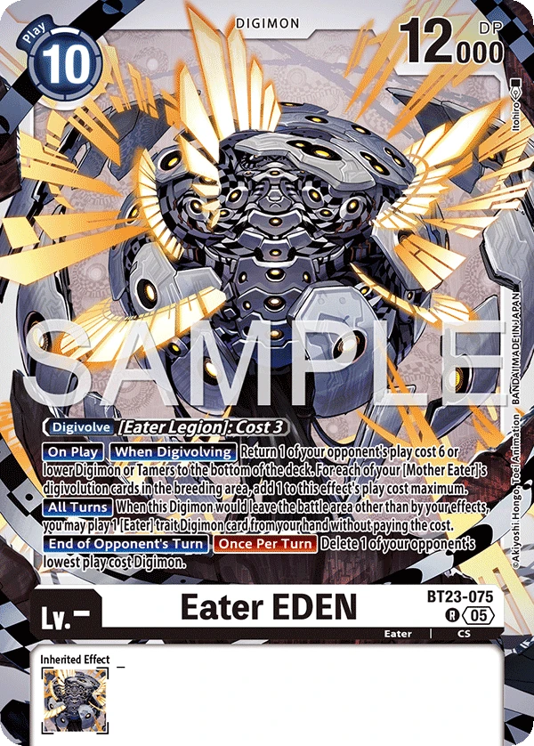 Digimon Card Game Sammelkarte BT23-075 Eater EDEN