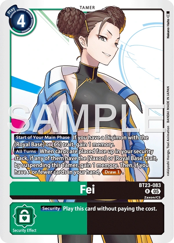 Digimon Card Game Sammelkarte BT23-083 Fei