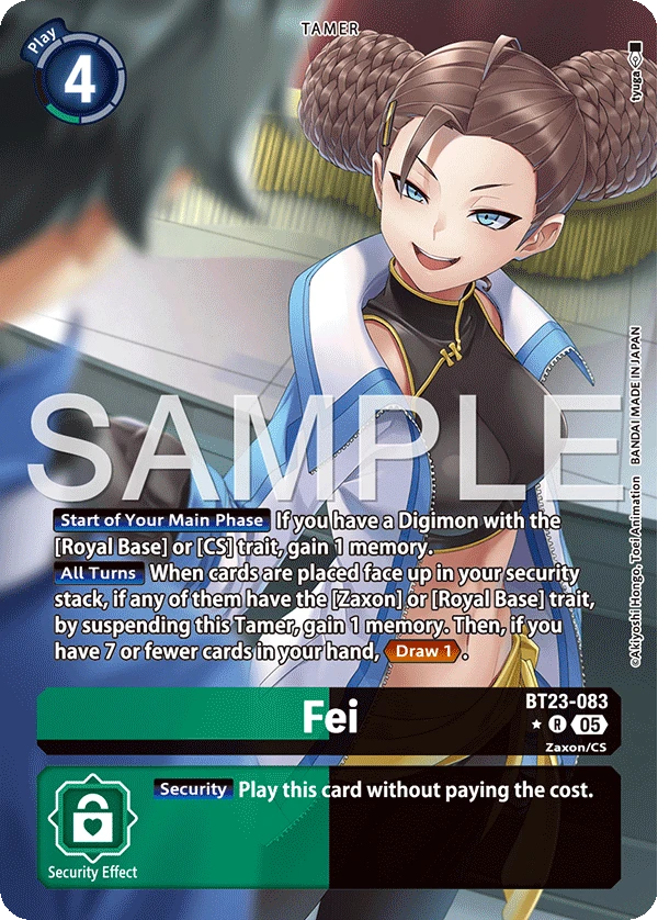 Digimon Card Game Sammelkarte BT23-083 Fei alternatives Artwork 1
