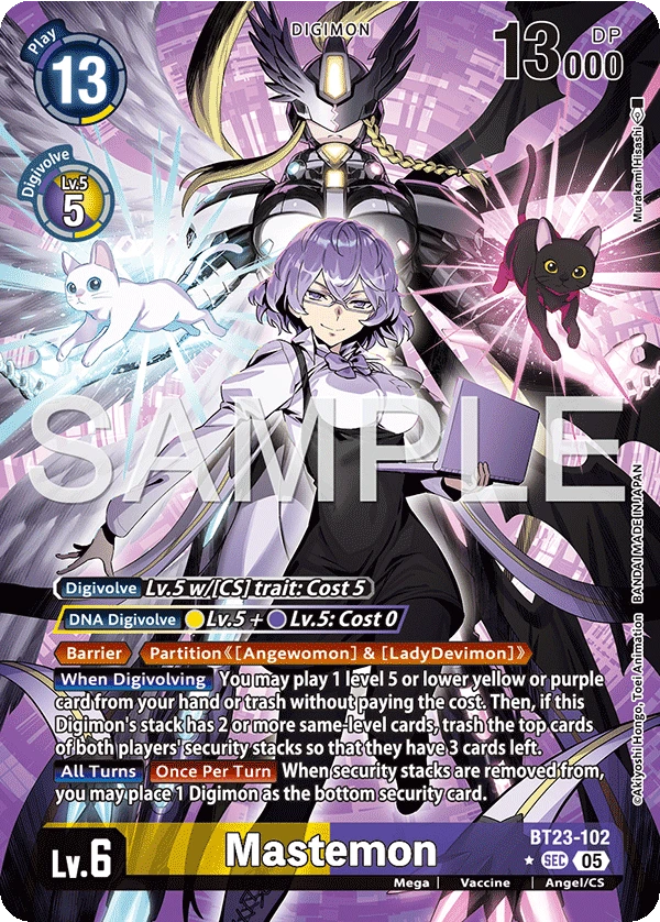 Digimon Card Game Sammelkarte BT23-102 Mastemon alternatives Artwork 1