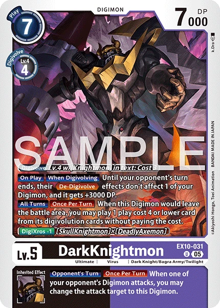 Digimon Card Game Sammelkarte EX10-031 DarkKnightmon