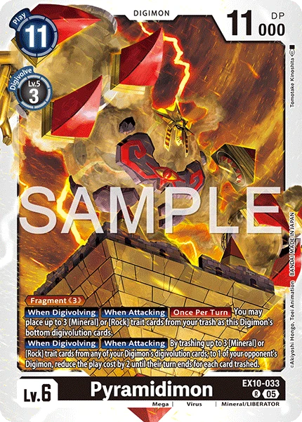 Digimon Card Game Sammelkarte EX10-033 Pyramidimon