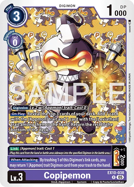 Digimon Card Game Sammelkarte EX10-038 Copipemon
