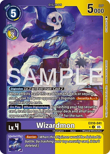 Digimon Card Game Sammelkarte EX10-041 Wizardmon alternatives Artwork 1