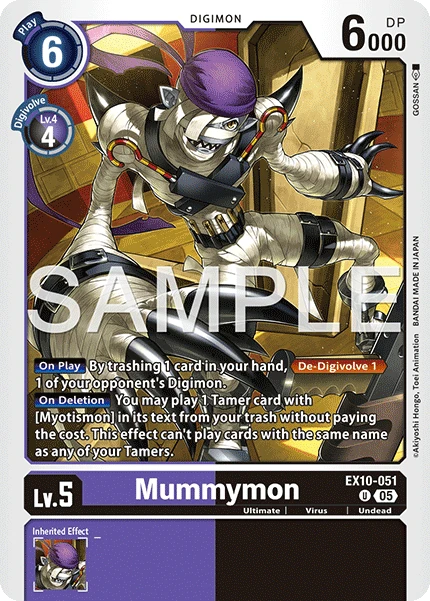 Digimon Card Game Sammelkarte EX10-051 Mummymon