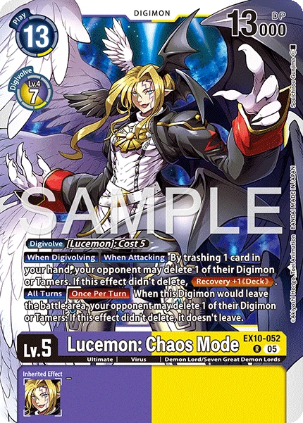 Digimon Card Game Sammelkarte EX10-052 Lucemon: Chaos Mode