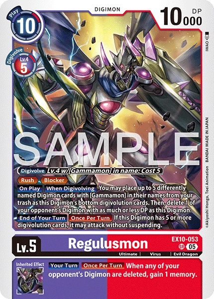 Digimon Card Game Sammelkarte EX10-053 Regulusmon