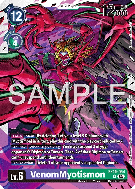 Digimon Card Game Sammelkarte EX10-054 VenomMyotismon