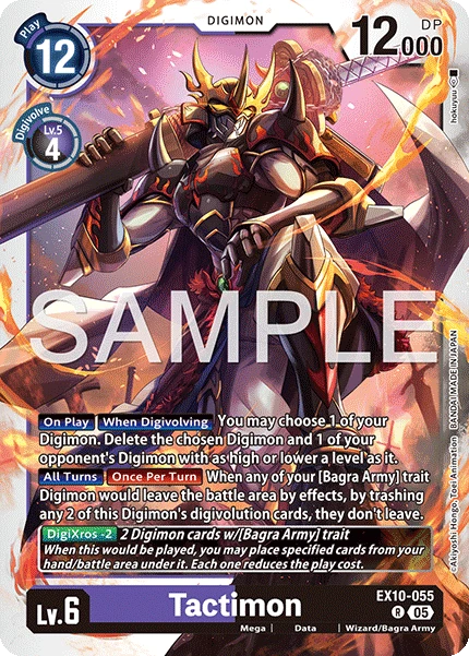 Digimon Card Game Sammelkarte EX10-055 Tactimon