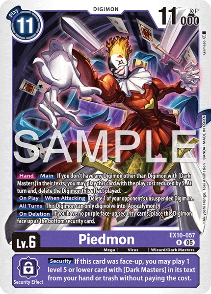 Digimon Card Game Sammelkarte EX10-057 Piedmon