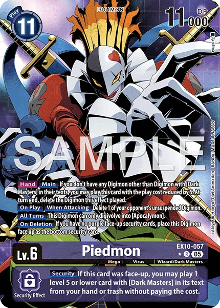 Digimon Card Game Sammelkarte EX10-057 Piedmon alternatives Artwork 1