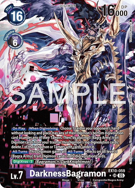 Digimon Card Game Sammelkarte EX10-059 DarknessBagramon alternatives Artwork 1